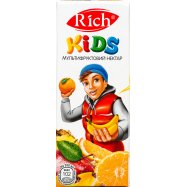 Нектар Rich Kids Мультифрукт неосветл купаж в карт упак 0,2л Image - 1