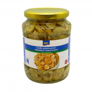 Грибы Aro шампиньоны отварные стерилизованы резаные 620г Image - 1