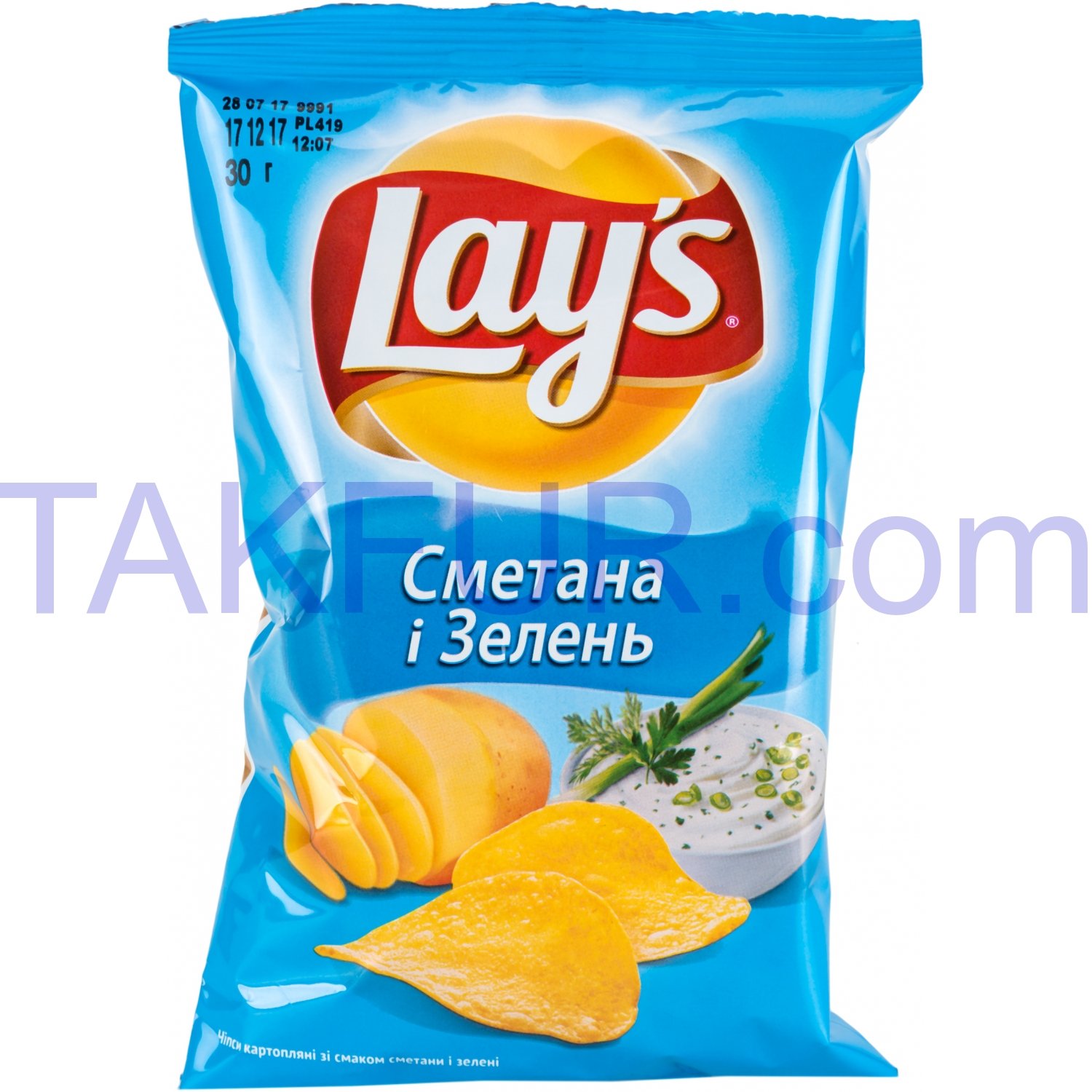 Чипсы вкус сметаны и зелени Lay's 30г купить онлайн с доставкой в офис ...