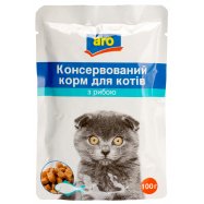 Корм для котов Aro консервированный с рыбой 100г Image - 1
