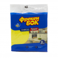 Салфетки для уборки Фрекен Бок Трио влаговпитывающие 3шт Image - 1