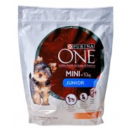 Корм для щенков Purina One Mini с курицей и рисом сухой 800г Image - 1