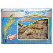 Креветки Tiger тигровые с головой сыромороженные 800г Image - 1