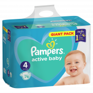 Подгузники Pampers Active Baby Maxi детские 9-14кг 76шт Image - 2