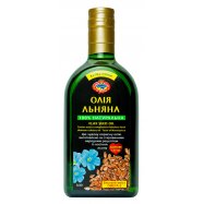 Масло льняное Golden Kings of Ukraine Extra virgin 0,35л Image - 1