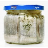 Сельдь Матиас ХХL филе-кусочки с луком в масле 260г Image - 4