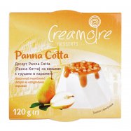 Десерт кремовый Creamoire ПаннаКотта с груш в карамели 120г Image - 1