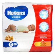 Подгузники Huggies Classic 2 размер для детей 3-6кг 88шт Image - 5