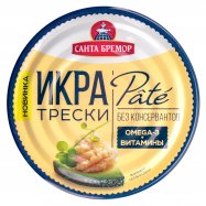 Икра трески Pâté деликатесная пастеризованная 90г Image - 10