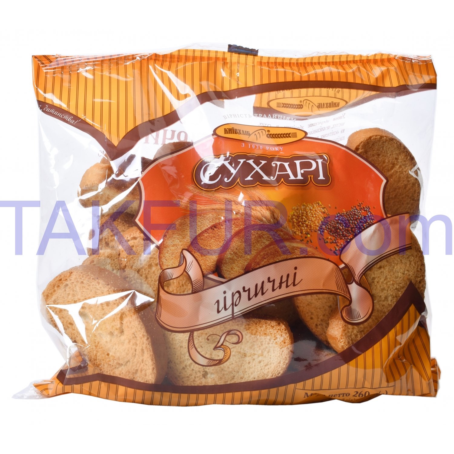 Сухари Київхліб Горчичные 260г купить онлайн с доставкой в офис или на ...