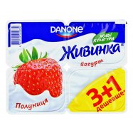 Йогурт Живинка Клубничный 1,5% 115г*4шт 460г Image - 6