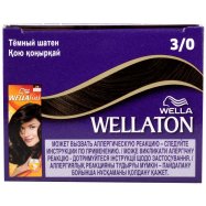 Крем-краска Wellaton 3/0 Темный шатен 1шт Image - 4