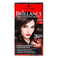 Крем-краска для волос Brillance 880 Темный каштан 1шт Image - 1