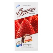Десерт Konti Bonjour вкус клубники со сливками 232г Image - 1
