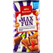 Шоколад Корона Max Fun молоч с марм/печеньем/карамелью 160г Image - 7
