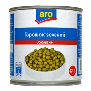 Горошек Aro Особый зеленый консервированный 420г Image - 1