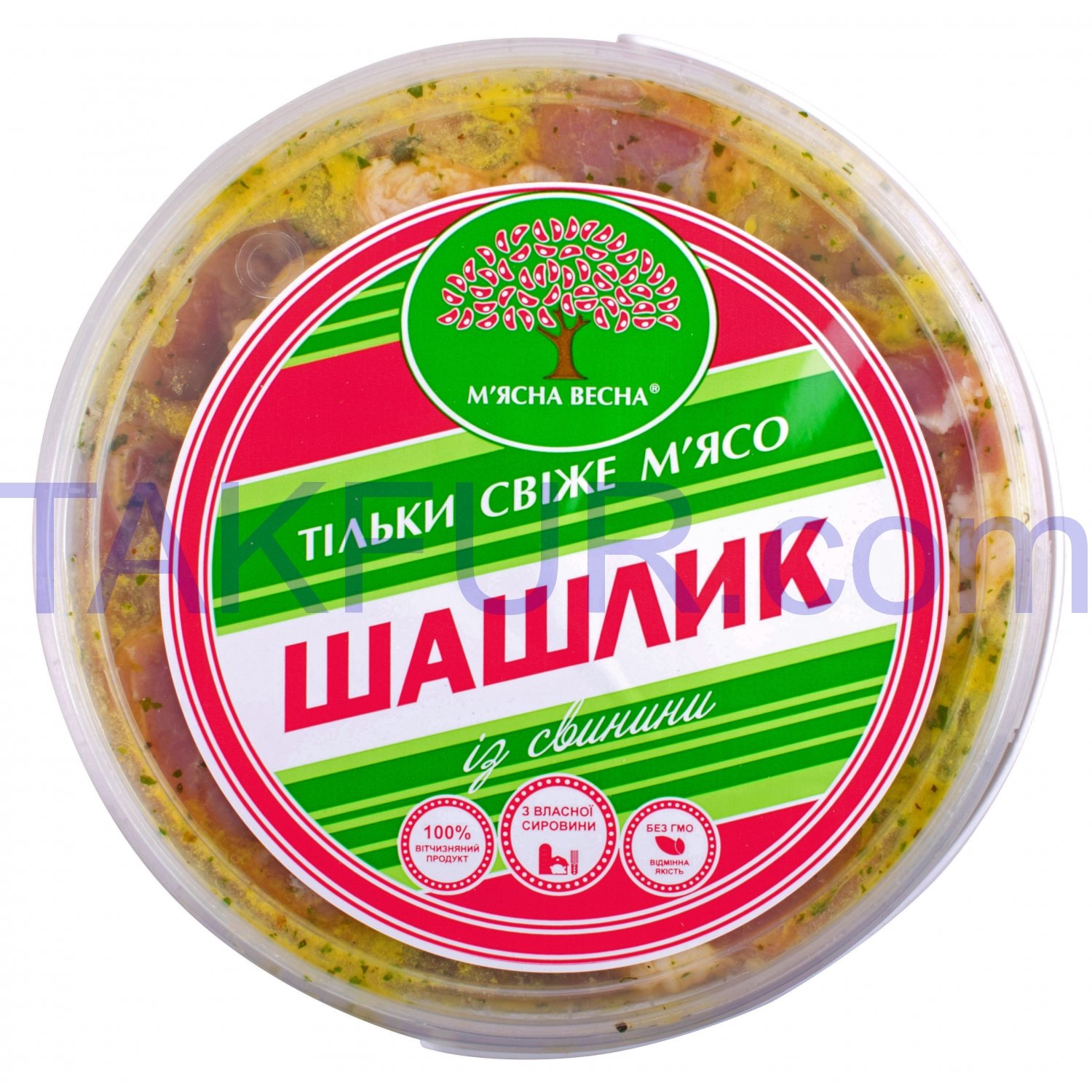 Шашлык из свинины М`ясна Весна В маринаде весовой купить онлайн с ...