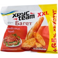 Сухарики ХрусTeam Багет XXL королевский краб 100г Image - 1