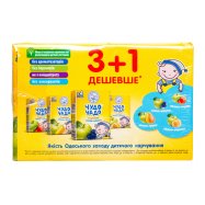 Набор соков Чудо-Чадо яб-перс+яб-гр+сл-яб+яб-абрик 4шт 0,8л Image - 1