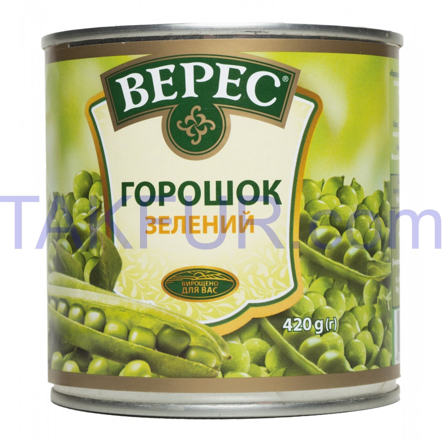 Горошек Верес зеленый консервированный 400г купить онлайн с доставкой в ...