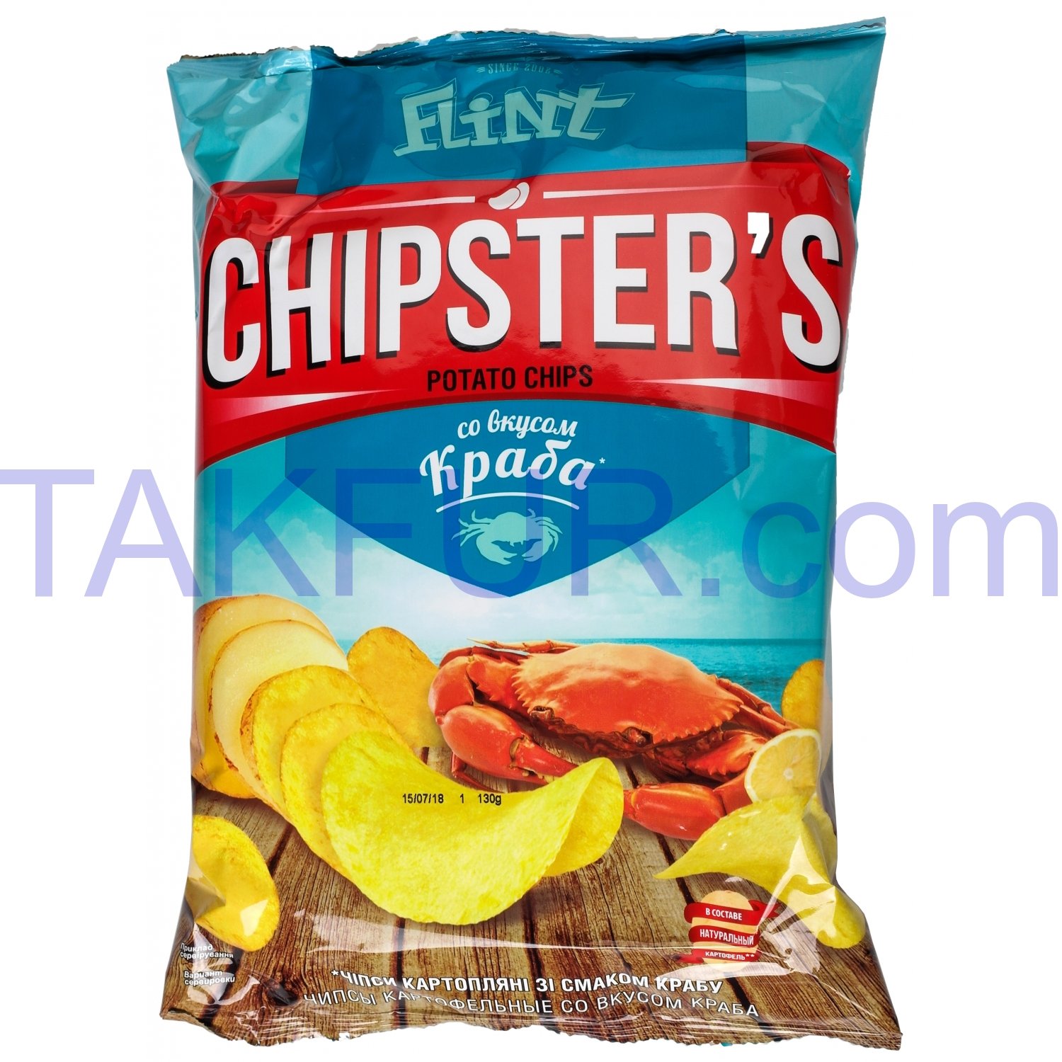 Чипсы Chipster`s Краб картофельные 130г купить онлайн с доставкой в ...