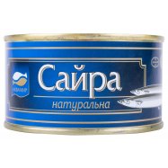 Консервы рыбные Аквамир Сайра натуральная 240г Image - 1