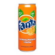 Напій Fanta безалкогольний сильногазований 330мл Image - 1