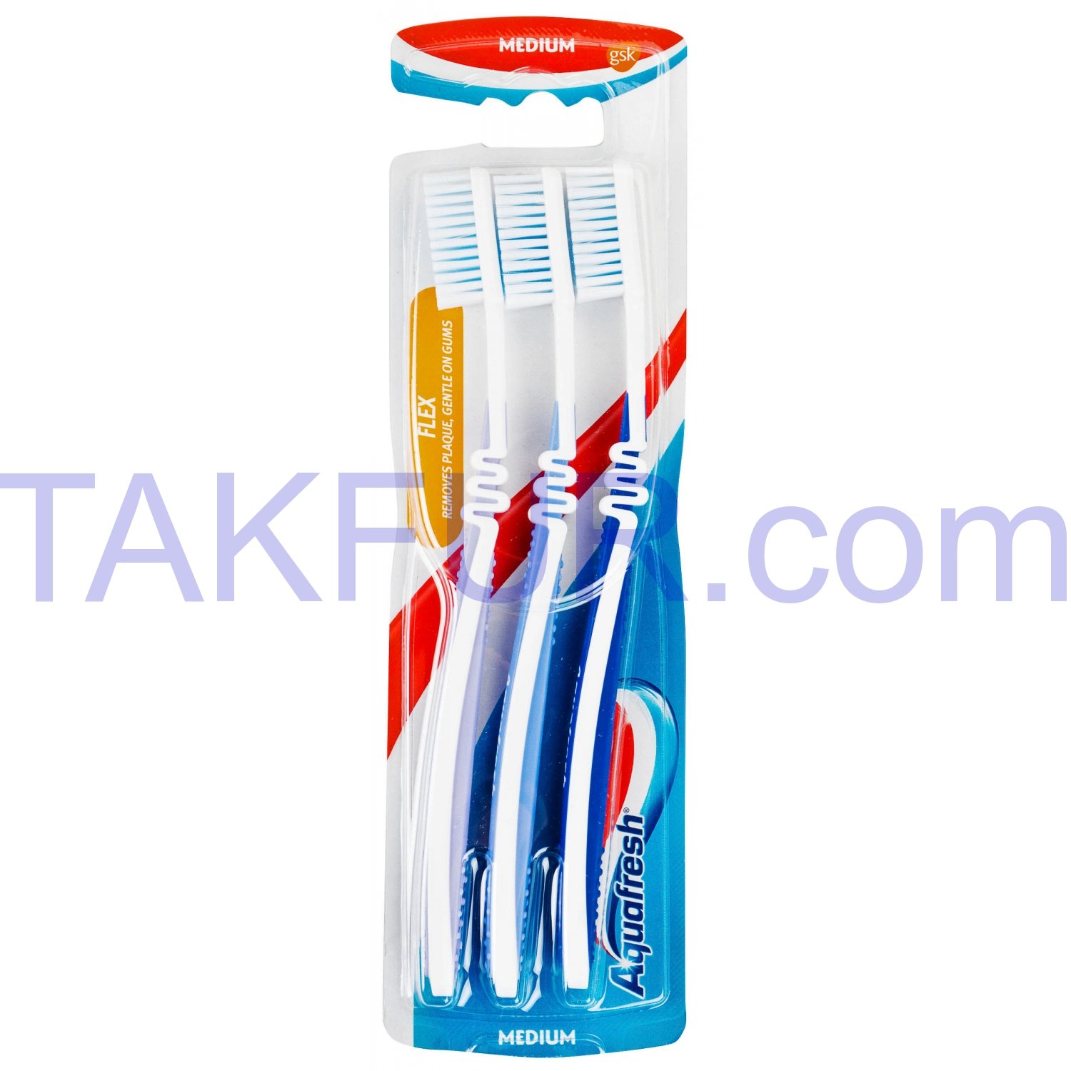 Щетка зубная Aquafresh Flex Medium 3шт купить онлайн с доставкой в офис ...