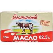Масло Яготинське сладкосливочное экстра 82,5% 200г Image - 1