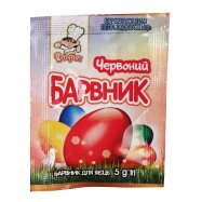 Краситель для пасхальных яиц Добрик Красный пищевой 5г Image - 1