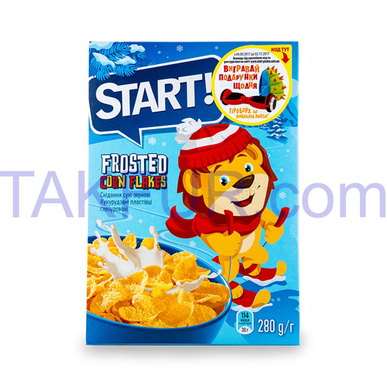 Завтраки сухие Start! Хлопья кукурузные глазированные 280г купить ...