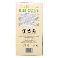 Вино Vallefiore Треббиано Рубикон сухое белое 11% 5л. Image - 2