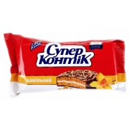 Печенье-сэндвич Konti Супер-Контик ванильный молочный 100г Image - 1