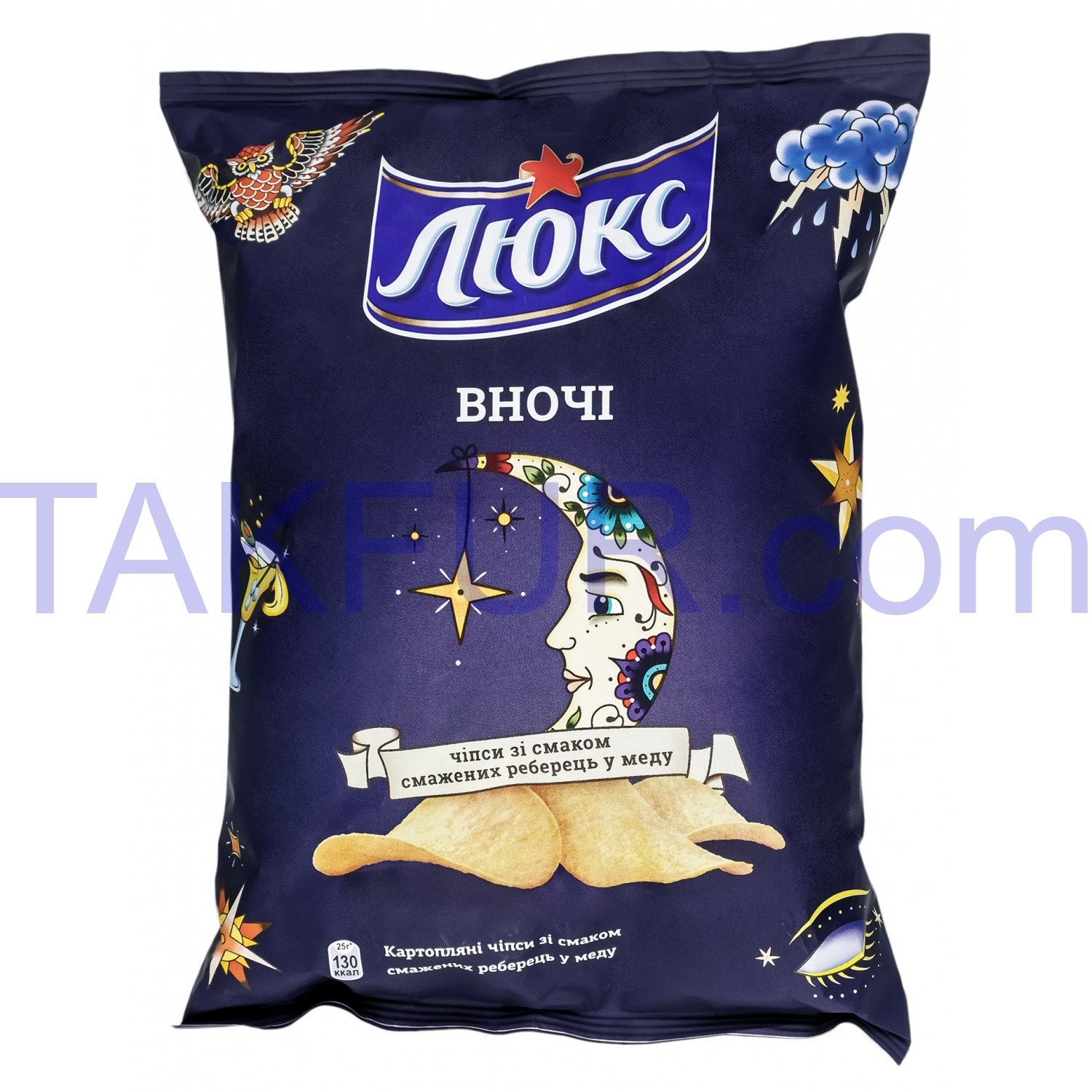 Чипсы Люкс Ночью со вкусом жареных ребрышек картофельн 133г купить ...
