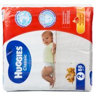 Подгузники Huggies Classic 2 размер для детей 3-6кг 88шт Image - 12