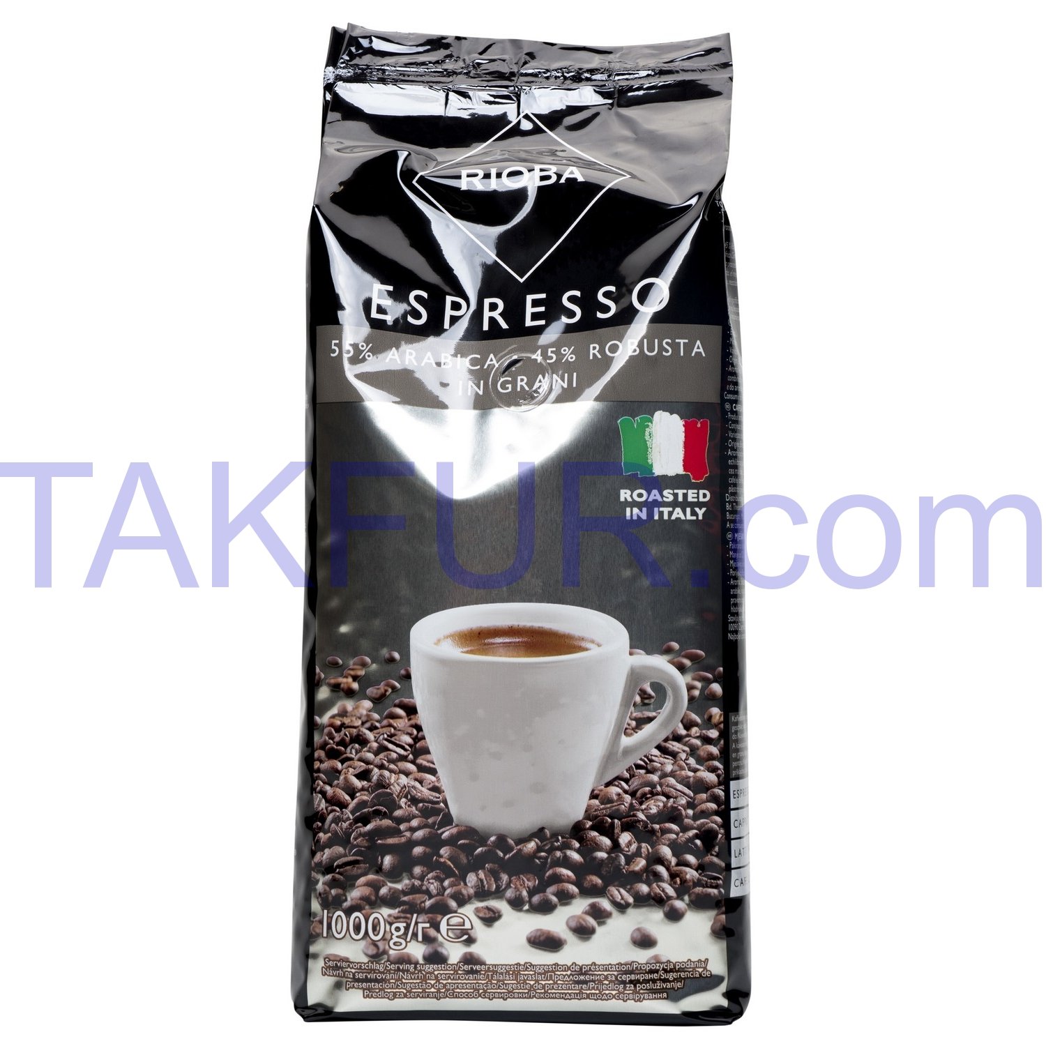 Кофе Rioba Espresso Silver натурал жареный в зернах 1000г купить онлайн ...
