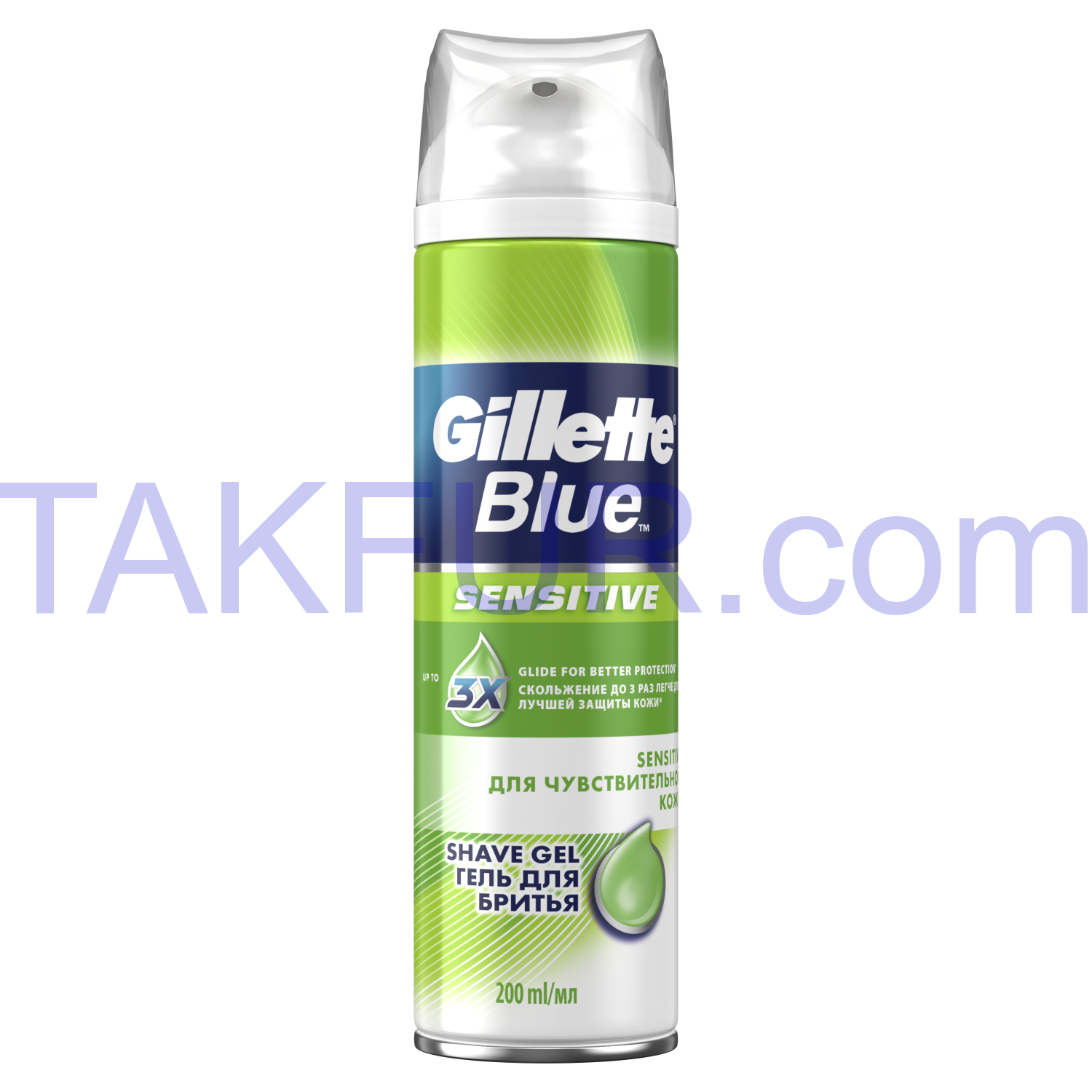 Гель для бритья Gillette Blue Sensitive д/чувств кожи 200мл купить ...
