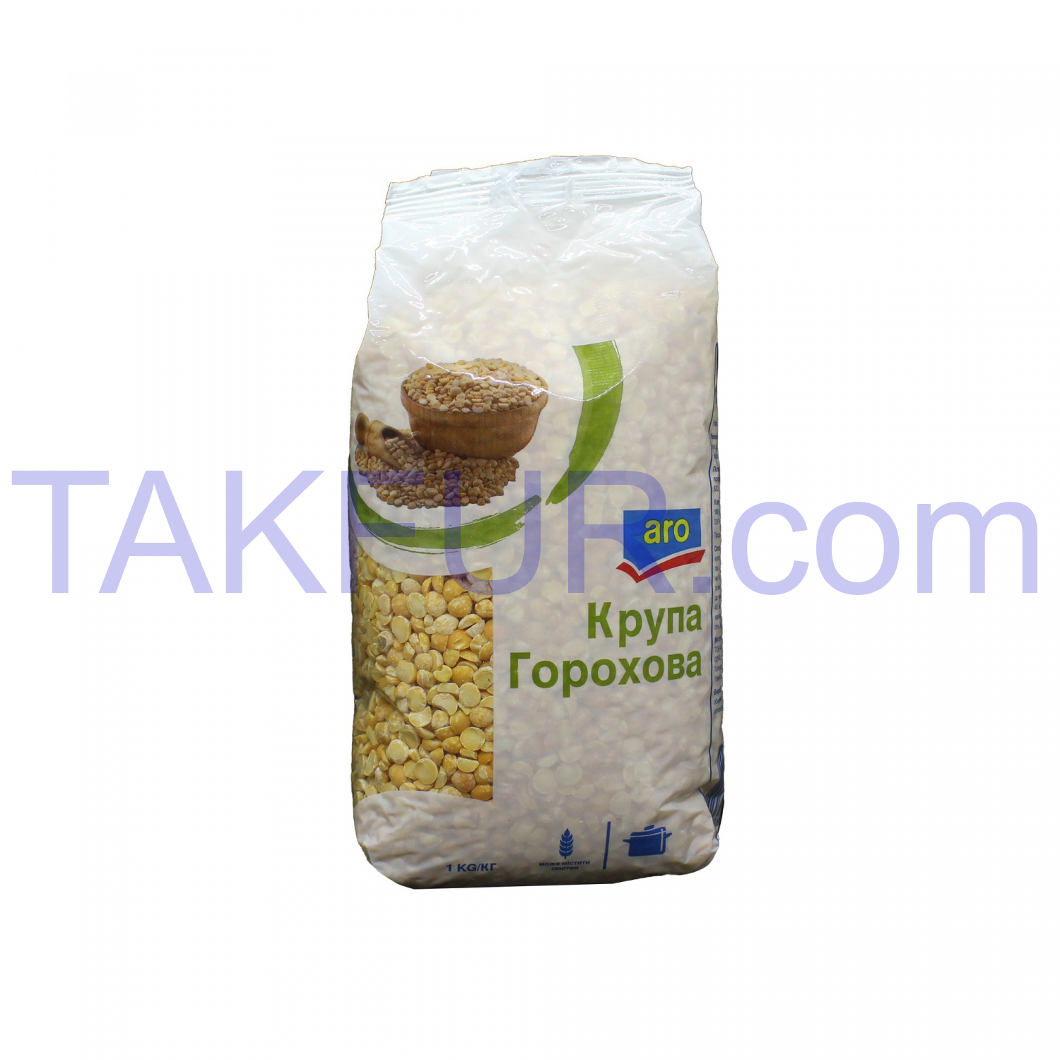 Крупа гороховая Aro горох колотый шлифованный 1кг купить онлайн с ...