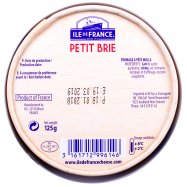Сыр Ile de France Petit Brie мягкий 50% 125г Image - 2