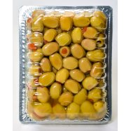 Оливки Fimtad зеленые фаршированные красным перцем 400г Image - 2