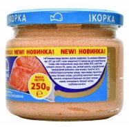 Икра мойвы Водный Мир Икорка с кусочками лосося 250г Image - 3