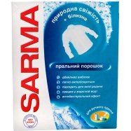 Порошок стиральный Sarma Природн свеж+бел д/руч стирк 400г Image - 1
