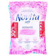 Салфетки влажные Novita Make Up & Care 15шт + Intimate 15шт Image - 2