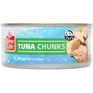 Тунец Fine Life полосатый кусочками в рассоле 160г Image - 1