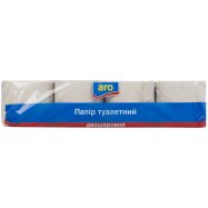 Бумага туалетная Aro серая двухслойная 8шт Image - 2