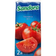 Сок Sandora томатный с солью 2л Image - 1