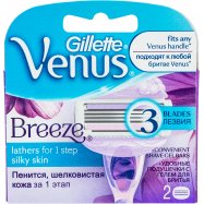 Кассеты для бритья Gillette Venus Breeze сменные 2шт Image - 4