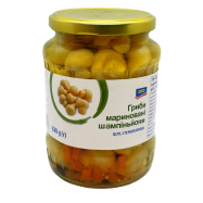 Грибы Aro шампиньоны маринованные целые стерилизованные 620г Image - 1