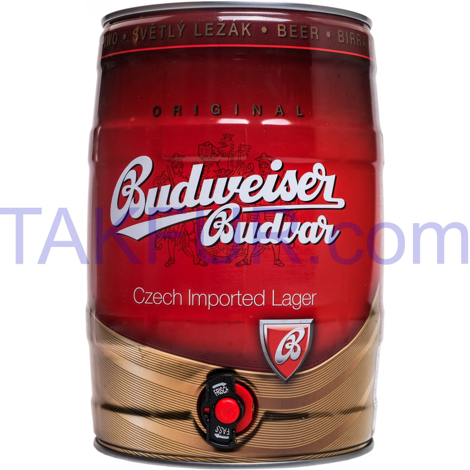 Пиво Budweiser Budvar светлое пастеризованное 5% 5л купить онлайн с ...