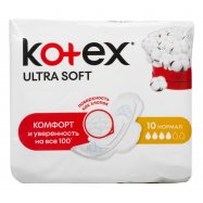 Прокладки Kotex Ultra Soft Нормал ультратонкие 10шт Image - 1